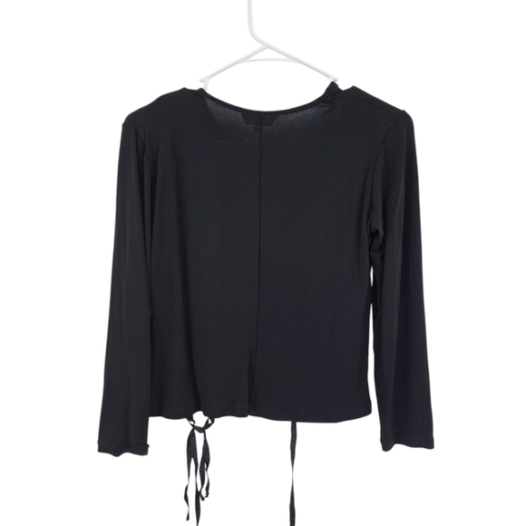 Tiar Women's 100% Rayon Long Sleeves Relaxed Fit Crop Top - M - Picture 5 of 6